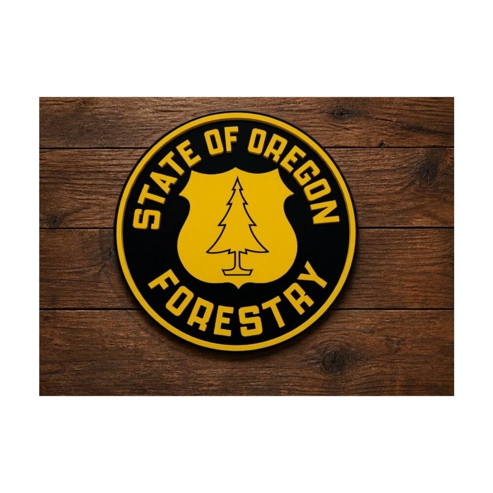 State of Oregon Forestry Sign Agriculture Department Natural Resources DNR Hunt